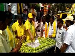 
      
      Ahead of LS polls, TDP leader sells guavas to muster support
      
      