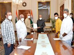 
      
      TDP delegation meets President  Kovind, seeks his...
      
      