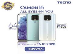 
      
      TECNO CAMON 16 set to redefine photography with 64 MP camera...
      
      