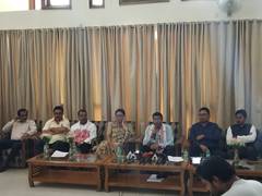 
      
      Assam's Rameshwar Teli addresses press conference in New Delhi
      
      