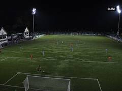 
      
      J-K gets first football stadium with floodlights
      
      