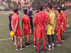 
      
      Indian football team getting acclimatised to playing on...
      
      