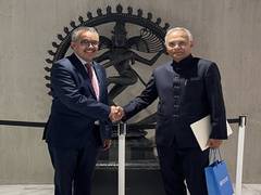
      
      India, WHO discuss working together for global health
      
      