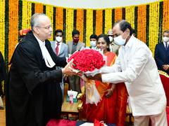 
      
      Justice Satish Chandra Sharma sworn in as Telangana High...
      
      