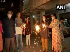 
      
      People burst crackers during Diwali celebration in Hyderabad
      
      