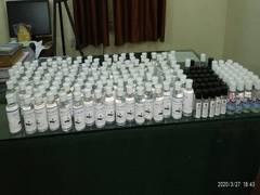 
      
      188 bottles of duplicate hand sanitisers in Hyderabad, three held
      
      