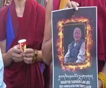 
      
      Tibetans hold candlelight vigil over self-immolation of 81 yr man
      
      