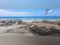 
      
      Communication links affected by volcanic eruption gradually...
      
      