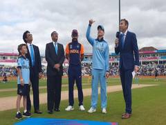 
      
      CWC'19: England won toss, opt to bat first against India
      
      