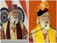 
    PM Modi opts for traditional Himachali caps during his speeches after inaugurating Atal Tunnel
    
