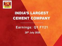 
      
      UltraTech Cement Q1 profit falls 36 pc to Rs 806 crore
      
      