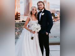
      
      Emily Ferguson ties knot with NHL's William Karlsson
      
      