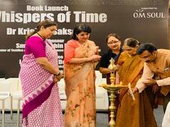 
      
      Smriti Irani launches author Dr Krishna Saksena's fiction...
      
      