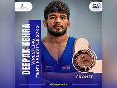 
      
      CWG 2022: Indian grappler Deepak Nehra clinches bronze
      
      