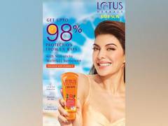 
      
      Jacqueline appointed brand ambassador for Lotus Herbals Safe Sun
      
      