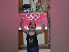 
      
      'Just love this', says Mirabai Chanu as little girl imitates...
      
      