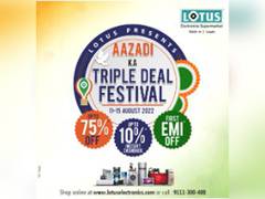 
      
      Lotus offers upto 70 per cent off and triple benefit 
      
      