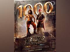
      
      SS Rajamouli's 'RRR' crosses Rs 1000 crores worldwide
      
      