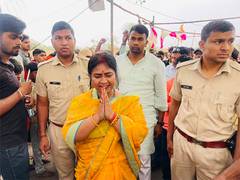 
      
      RS polls: BJP suspends Rajasthan MLA Shobha Rani for cross-voting
      
      