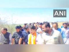 
      
      Scindia meet farmers whose crops affected due to hailstroms, rain
      
      