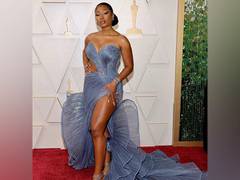 
      
      Megan Thee Stallion dons Indian designer's gown for Oscars 2022
      
      