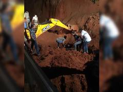 
      
      Karnataka: 3 dead, 1 injured after landslide at construction site
      
      
