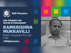 
      
      First Person from India recognised for Water Stewardship by UNGC
      
      