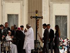 
      
      Odisha Chief Minister Naveen Patnaik met Pope Francis
      
      