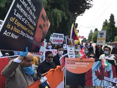 
      
      Protestors gather outside Chinese consulate in Vancouver,...
      
      