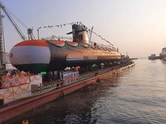 
      
      Indian Navy's fifth Scorpene class submarine Vagir launched
      
      