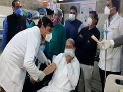 
      
      Haryana Health Minister Anil Vij administered trial dose of...
      
      