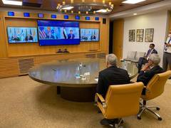 
      
      India, Israel, US, UAE discuss joint infrastructure projects...
      
      
