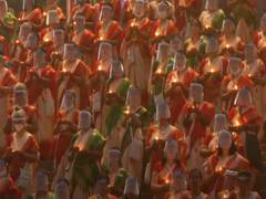 
      
      Women recite 'Shiva Tandava Stotra' at Assi Ghat in Varanasi
      
      