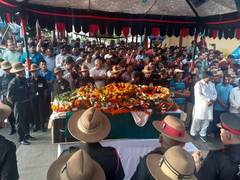 
      
      Lance Naik Sandeep Thapa's body cremated with full state honours
      
      