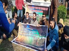 
      
      Activists hold sit-in protest in J-K condemning Pakistan's...
      
      