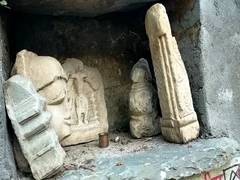 
      
      Ancient sculptures found during excavation in Uttarakhand's...
      
      