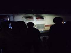 
      
      Moving train catches fire in Telangana, all passengers safe
      
      