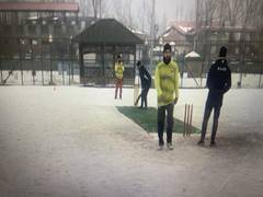 
      
      First-ever cricket championship on snow organised in Srinagar
      
      