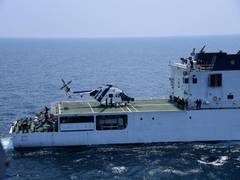 
      
      HAL's Advanced Light Helicopter Dhruv  demonstrates deck...
      
      
