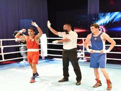 
      
      Asian Boxing C'ship: Hussamuddin, Thapa off to flying start 
      
      