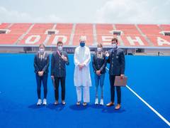 
      
      Odisha CM Naveen Patnaik felicitates hockey players from...
      
      
