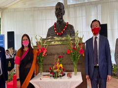 
      
      Former Vietnamese President Ho Chi Minh's bust unveiled in India
      
      
