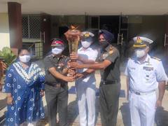 
      
      Swarnim Vijay Mashaal reaches Sainik School Korukonda in Andhra
      
      