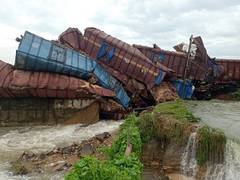 
      
      Odisha: Nine wagons capsized, one derailed on Angul-Tacher...
      
      