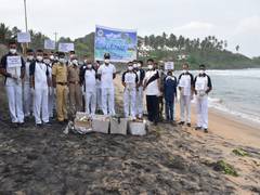 
      
      International coastal cleanup day observed by Indian Coast Guard
      
      