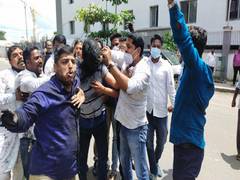 
      
      Pune: Shiv Sena workers blacken face of man who allegedly put...
      
      