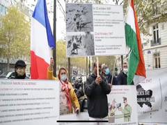 
      
      Indian diaspora associations protest in Paris against...
      
      