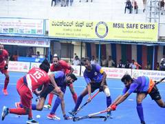 
      
      Police Hockey C'ship: Karnataka survives Uttar Pradesh scare...
      
      