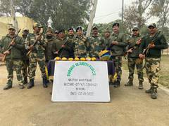 
      
      BSF foils smuggling bid by engaging Pakistani 'flying object'...
      
      