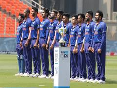 
      
      Ind vs WI: Hosts sport black armband in memory of Lata Mangeshkar 
      
      